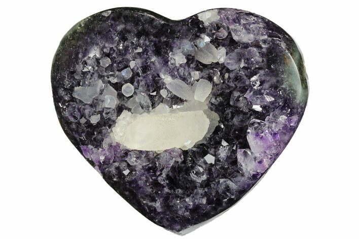 Dark Purple Amethyst Heart - Uruguay #173237
